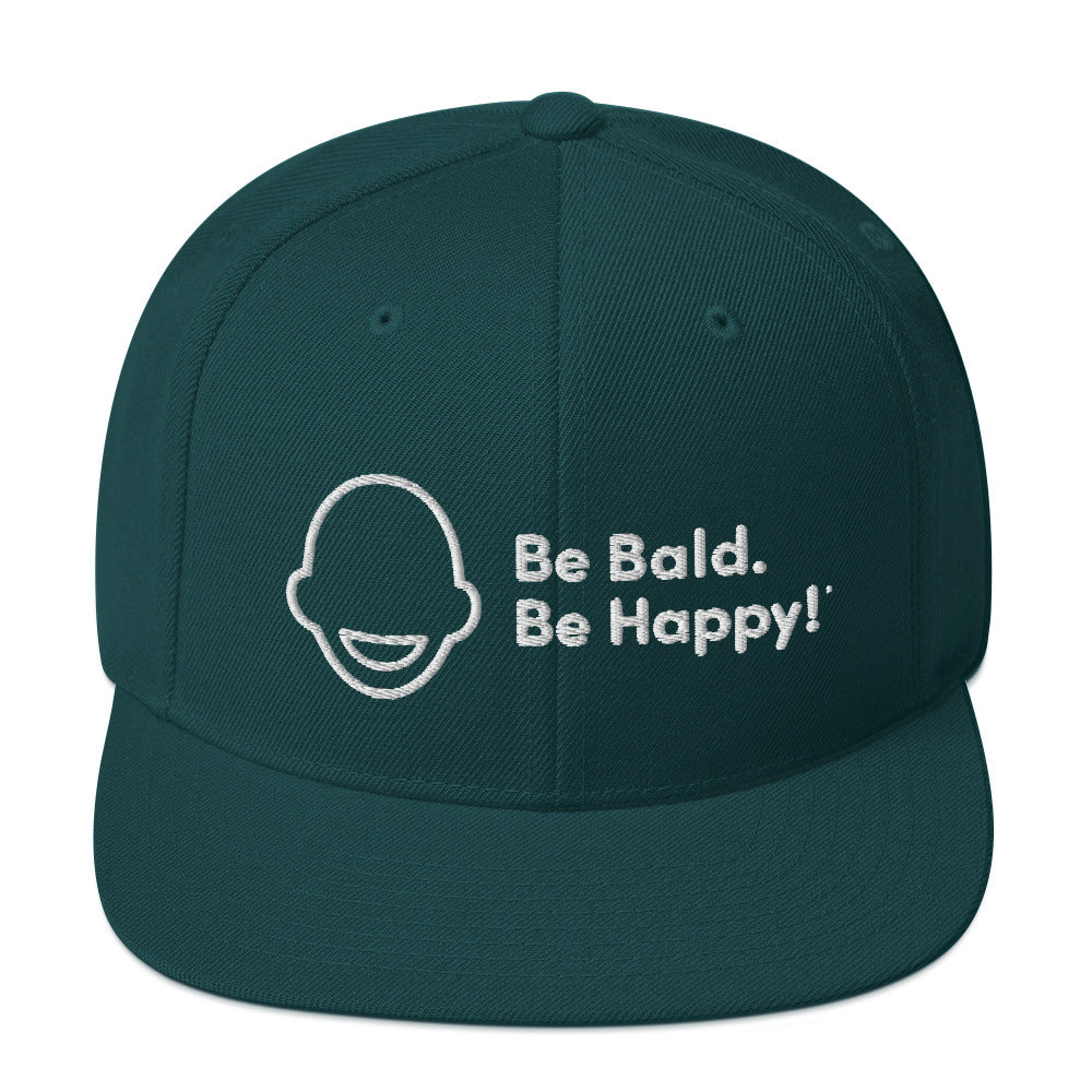 Be Bald. Be Happy! Snapback Hat