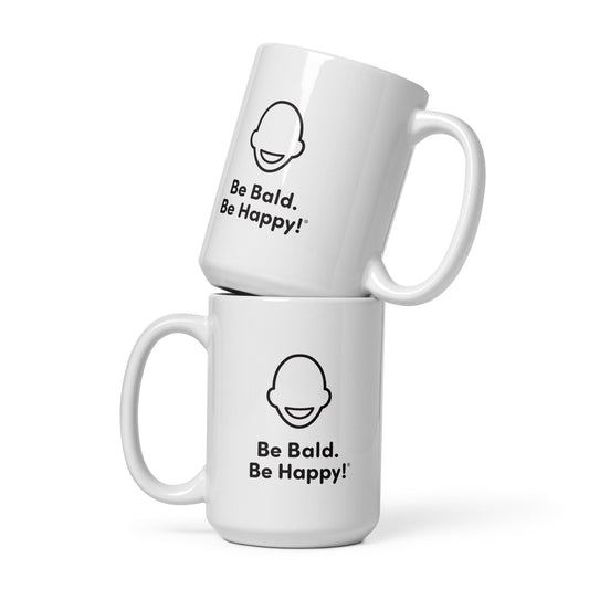 White glossy mug